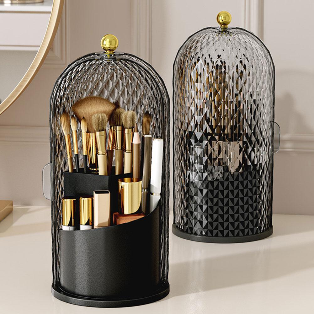Luxury Skincare And Makeup Brands - Makeup Brush Holder 360° Rotating Lipstick