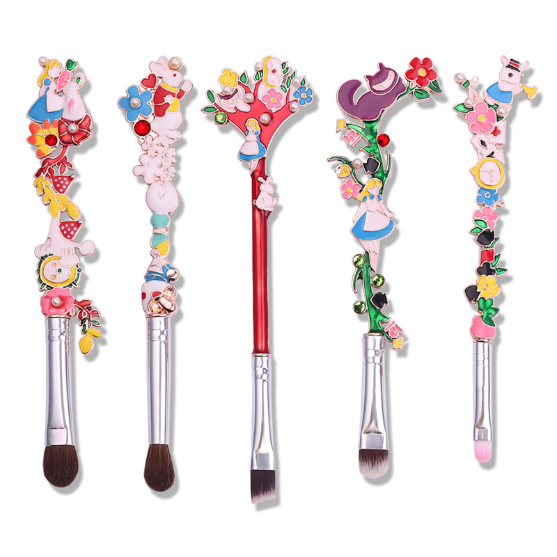 Luxury Skincare And Makeup Brands - Luxury 5PCS/SET Makeup Brushes Set Alice