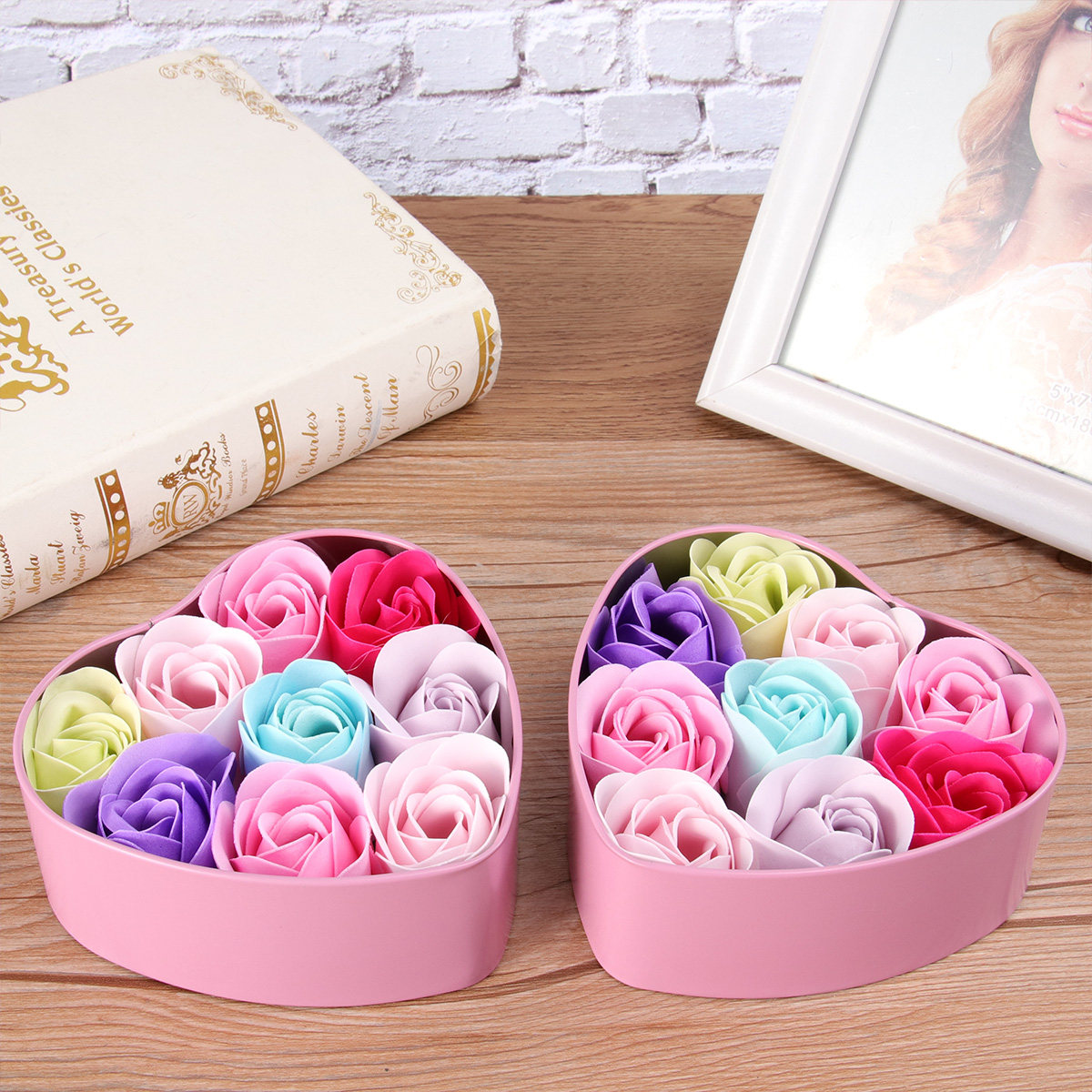 Rose Soap Flower Soap Set in E - Luxury Skincare Gift Box ulasan dan harga