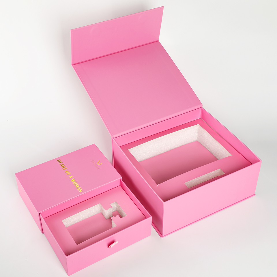 Custom Luxury Pink With Paper  - Luxury Skincare Gift Box ulasan dan harga