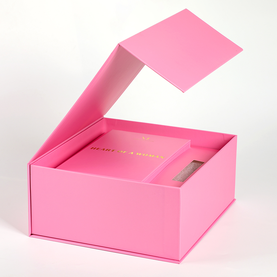 Custom Luxury Pink With Paper  - Luxury Skincare Gift Box ulasan dan harga