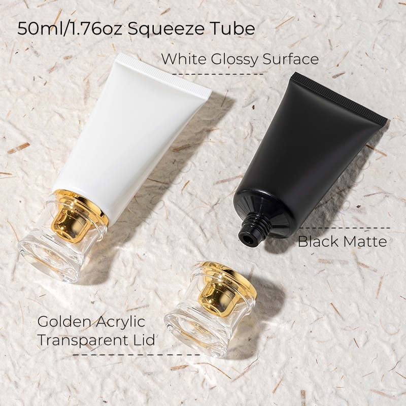10Pcs 50ml Plastic Squeeze Tub - Luxury Skincare Wholesale ulasan dan harga