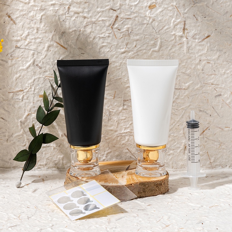 10Pcs 50ml Plastic Squeeze Tub - Luxury Skincare Wholesale ulasan dan harga