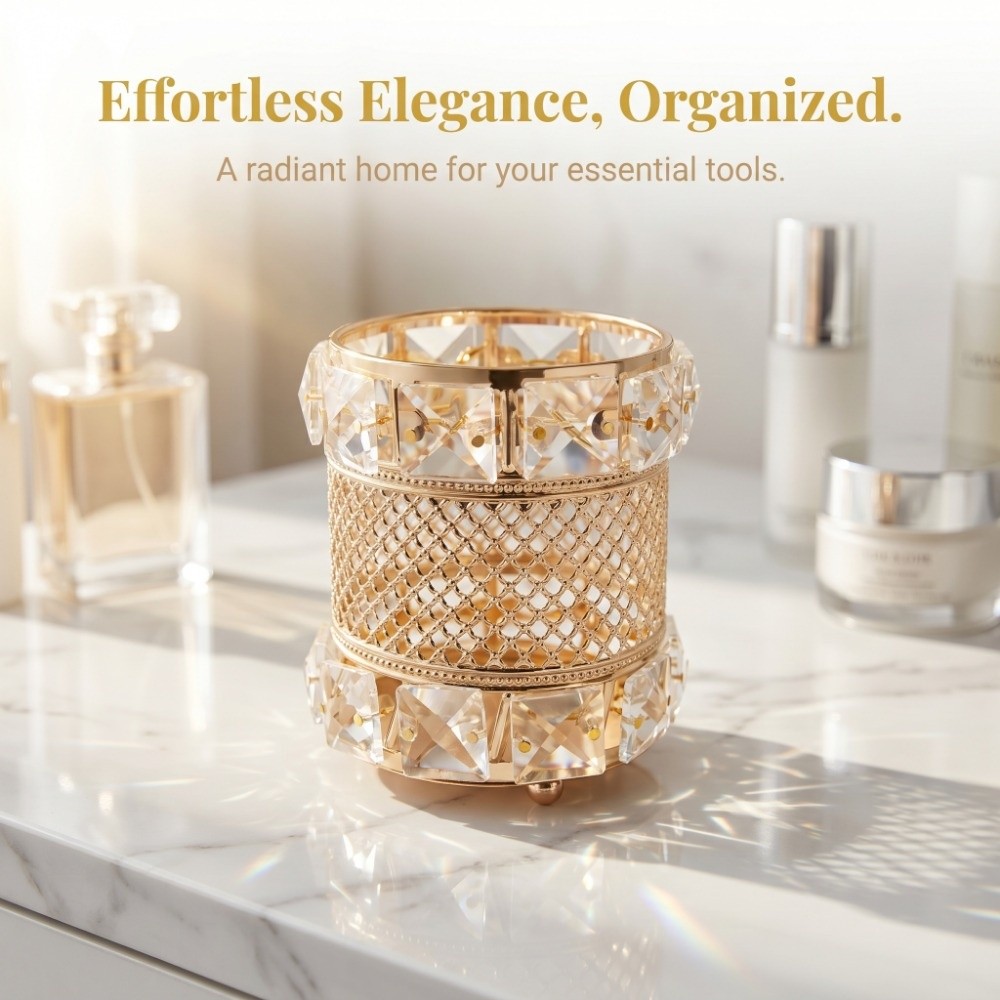 Storage Container Gold Makeup  - Luxury Skincare And Makeup Brands ulasan dan harga
